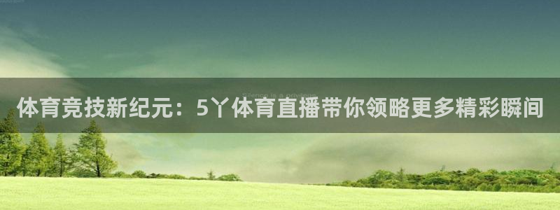 新球足球：体育竞技新纪元：5丫体育直播带你领略更多精彩瞬间